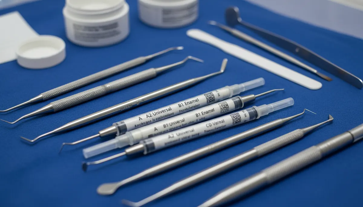 Detaliu clinic relevant pentru albire dinti la cabinet stomatologic