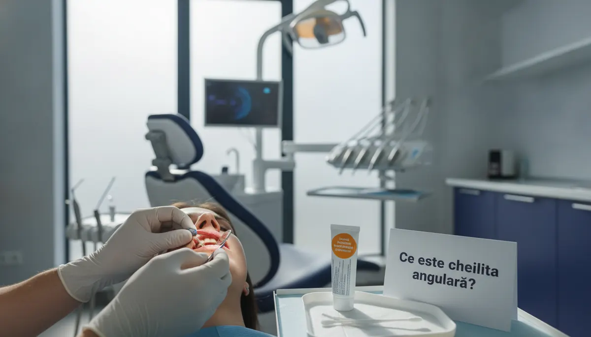 Cheilita angulara - aspect clinic la comisurile labiale, evaluare in cabinet stomatologic