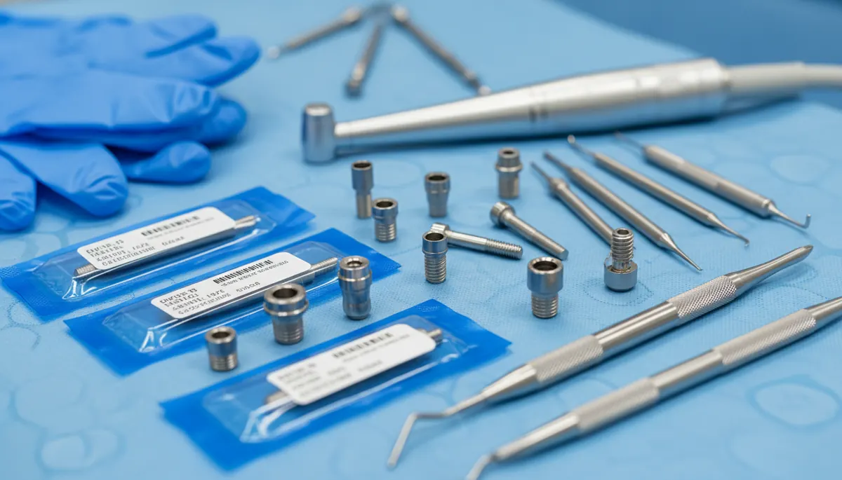 Detaliu clinic relevant pentru diferenta implant premium si standard la cabinet stomatologic