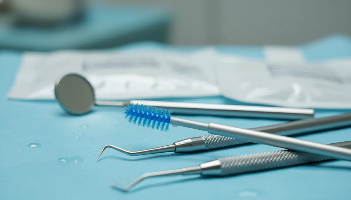 Detaliu clinic relevant pentru dinti care se misca de la parodontoza la cabinet stomatologic