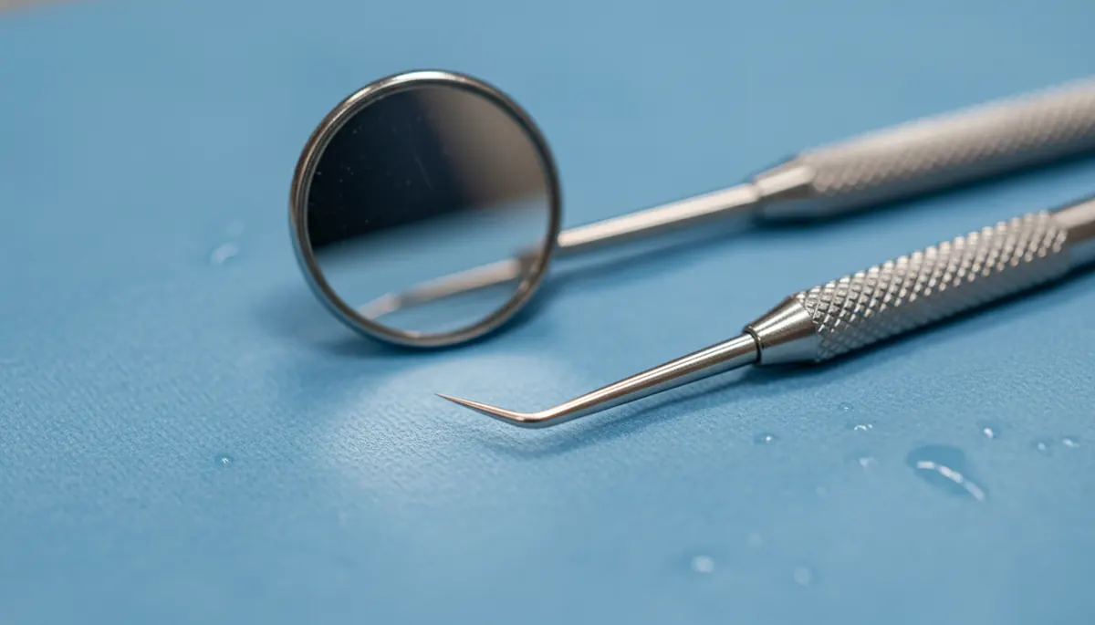 Detaliu clinic relevant pentru durere de masea la cabinet stomatologic