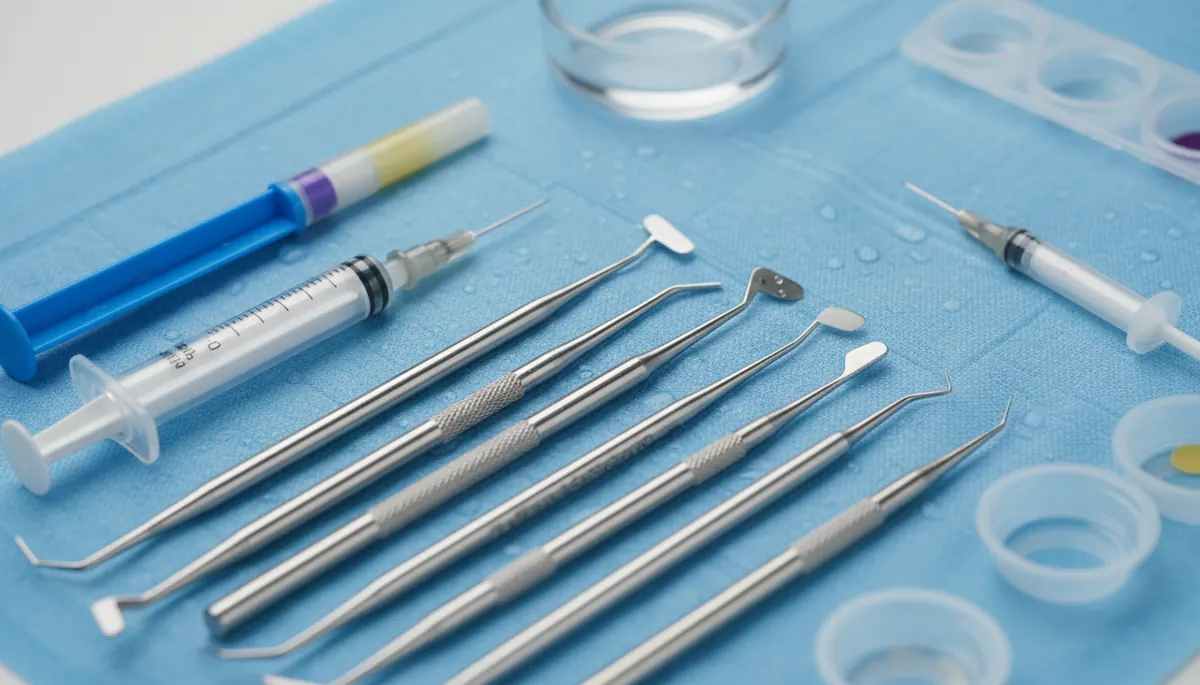 Detaliu clinic relevant pentru fateta la cabinet stomatologic