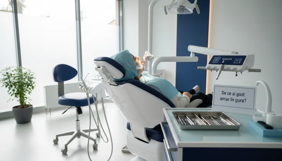 Cauze dentare ale gustului amar in gura - evaluare clinica la cabinetul stomatologic