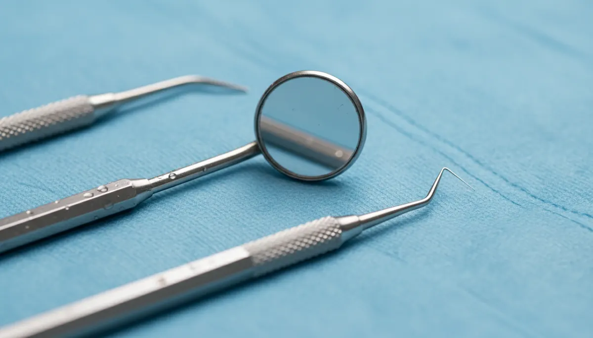 Detaliu clinic relevant pentru pivot dentar la cabinet stomatologic