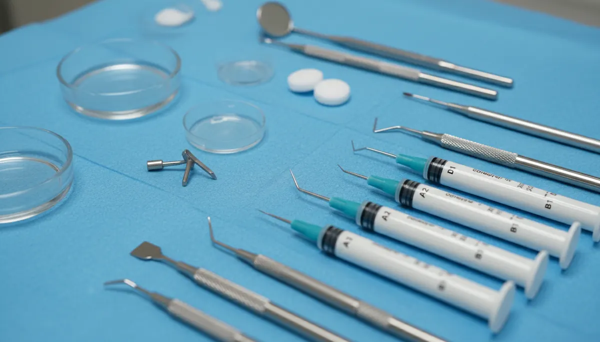 Detaliu clinic relevant pentru proteza 2 la cabinet stomatologic