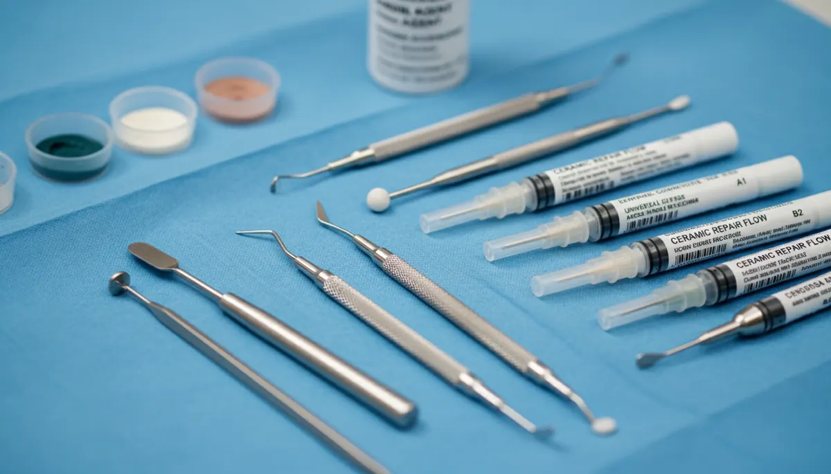 Detaliu clinic relevant pentru proteze flexibile la cabinet stomatologic