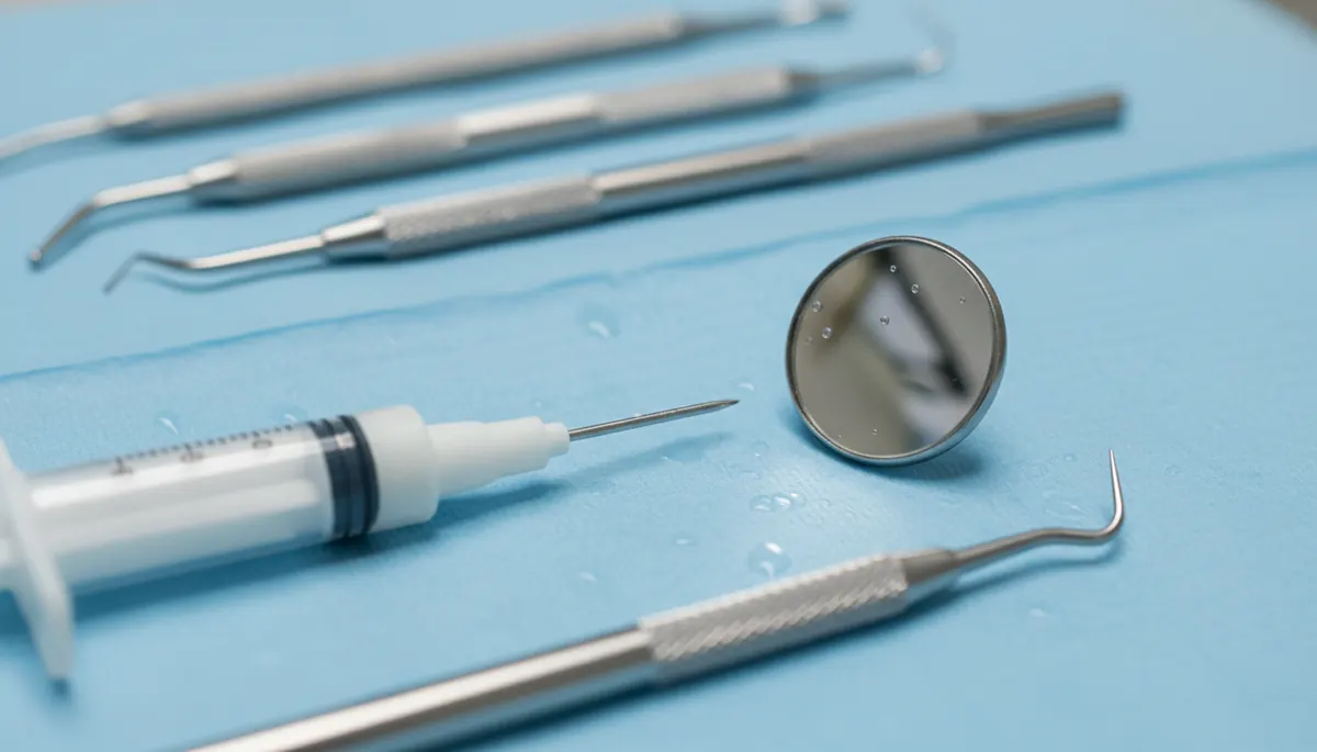 Detaliu clinic relevant pentru sigilare masele copii la cabinet stomatologic