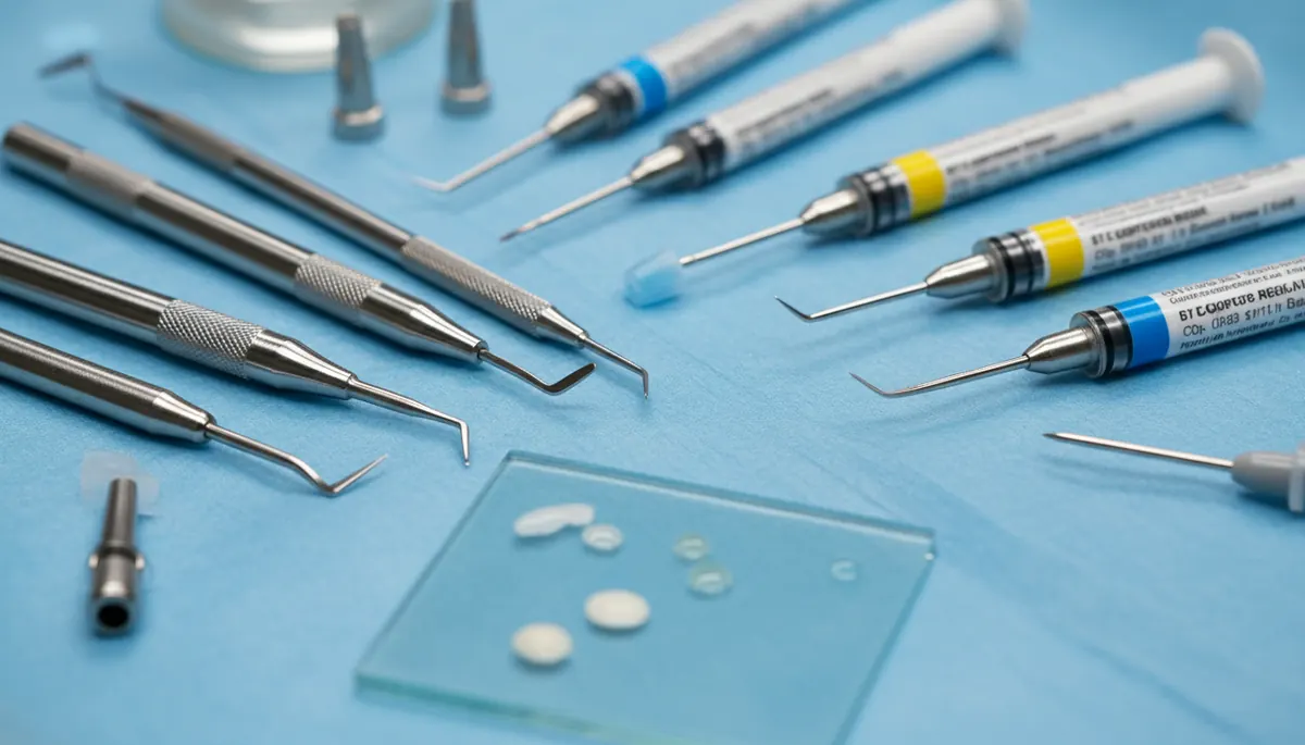 Detaliu clinic relevant pentru solutii albire dinti la cabinet stomatologic