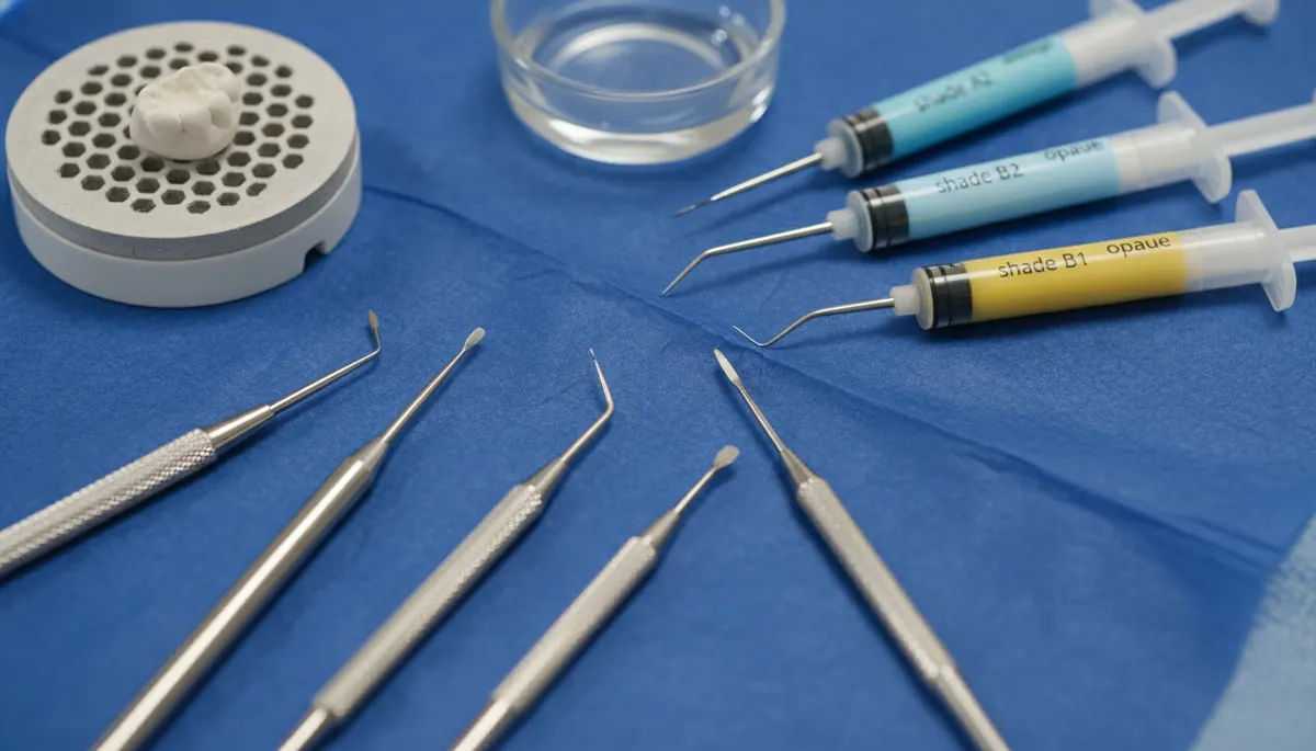 Detaliu clinic relevant pentru wax up la cabinet stomatologic