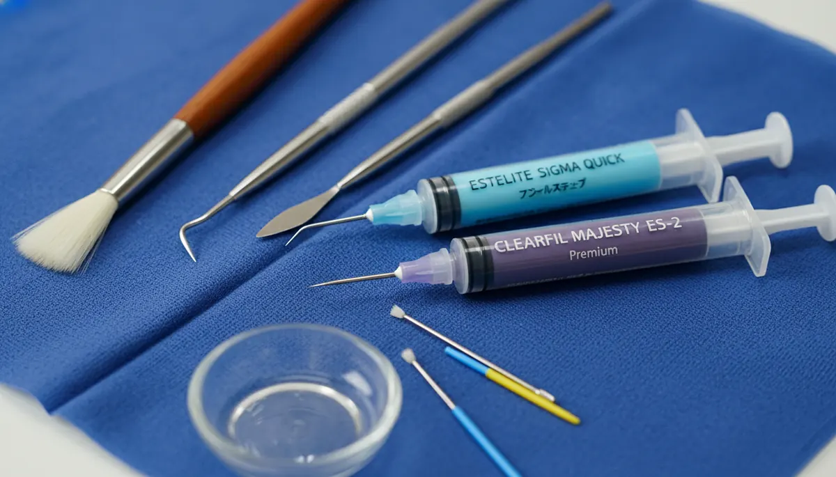 Detaliu clinic relevant pentru zirconiu sau portelan la cabinet stomatologic